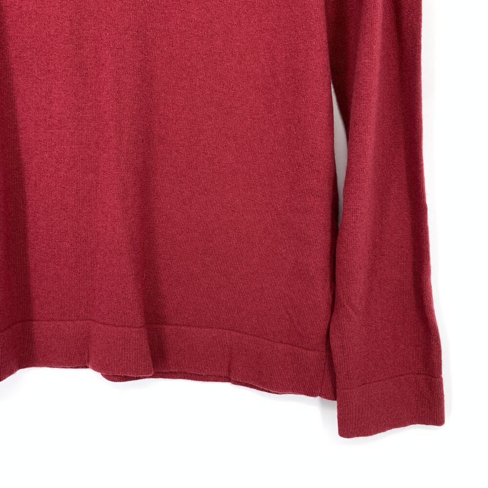 J.Crew Mercantile Cotton Wool Blend Teddie Pullover Sweater Womens Sz M Red NEW - Picture 4 of 6